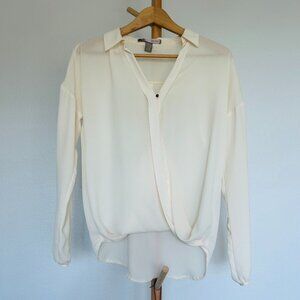Forever 21 Chiffon Long Sleeve Blouse